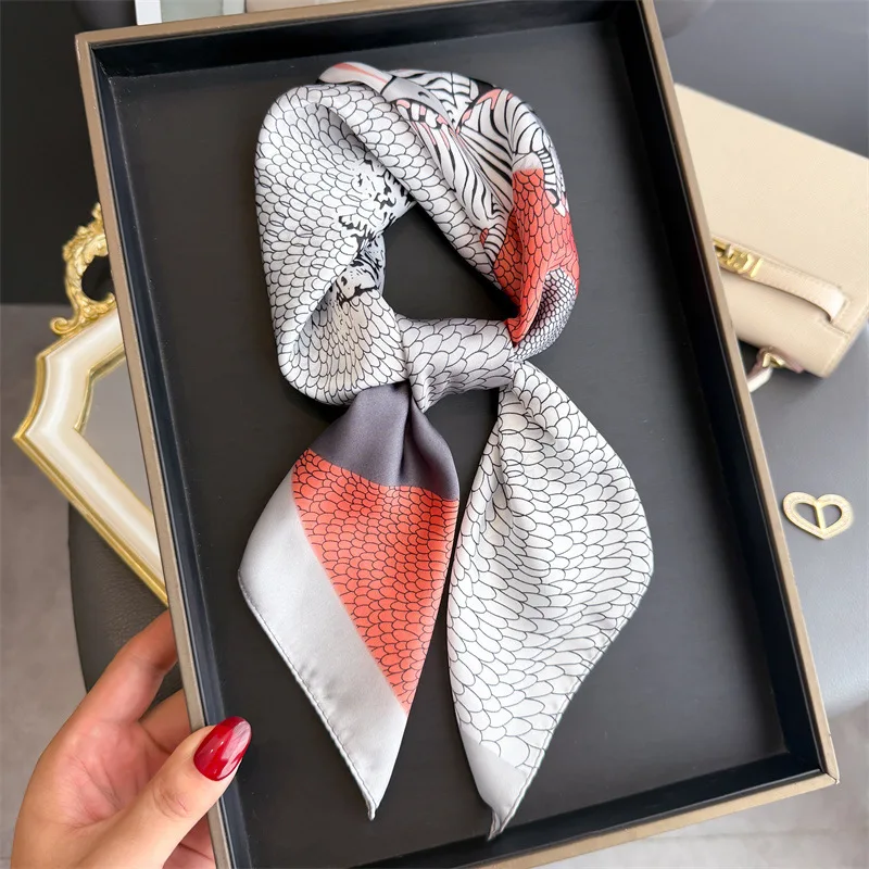 

New Hair Scarves Neckerchief Women Fashion Hijab Neckerchief Square Scarf Bandanna Neckerchife Headscarf Kerchief Shawl Wraps