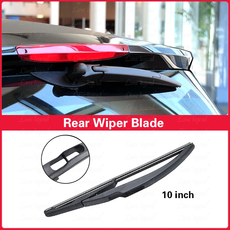 자동차 전면 후면 와이퍼 블레이드 세트, 스마트 포투 W451 쿠페 2007 - 2014 윈드 스크린 윈드 실드 윈도우 브러시, 23 인치 + 21 인치 + 10 인치