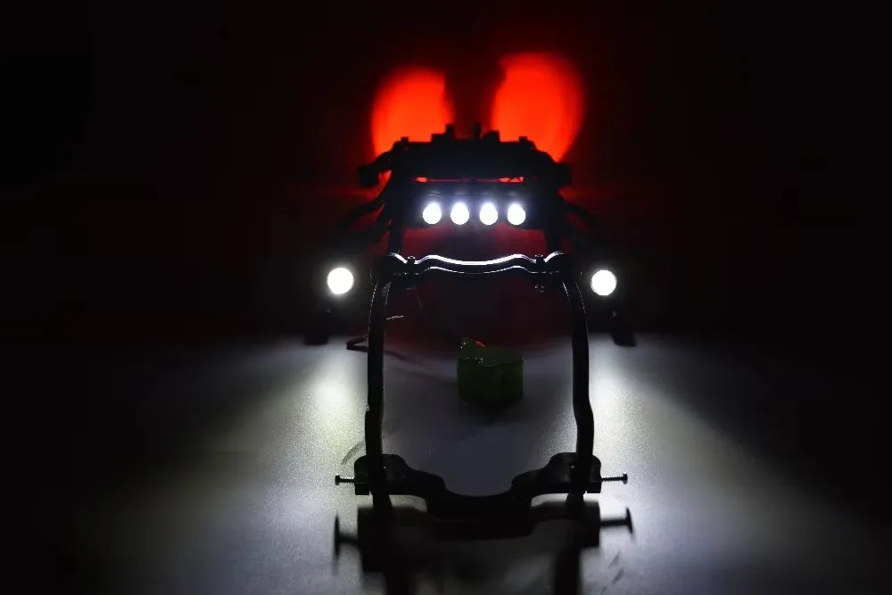 

High-strength nylon material Roll cage+Wheelie bar+LED light+Lamp holder for 1/10 TRAXXAS E-REVO
