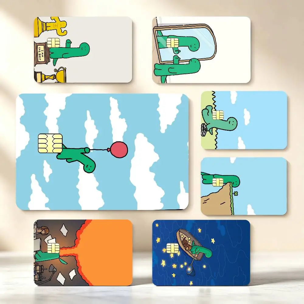Cute J-Joguman-s D-Dinosaur High‑Res Game Chip Decals Credit Card Mini Waterproof Vinyl Ornament Useful Gift