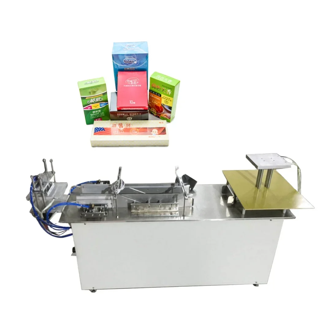 Semi-automatic Pneumatic Round Cellophane Film Pleated Fold Wrapping and Packing Machine for Hotel Soap