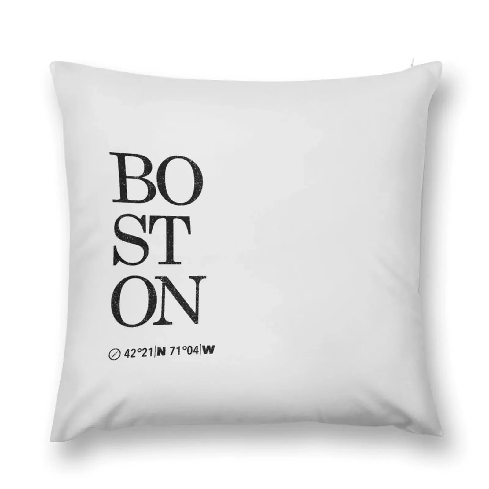 Boston Artwork Coordinates & Typography Throw Pillow Cushion Cover Luxury Couch Cushions luxury decor pillow