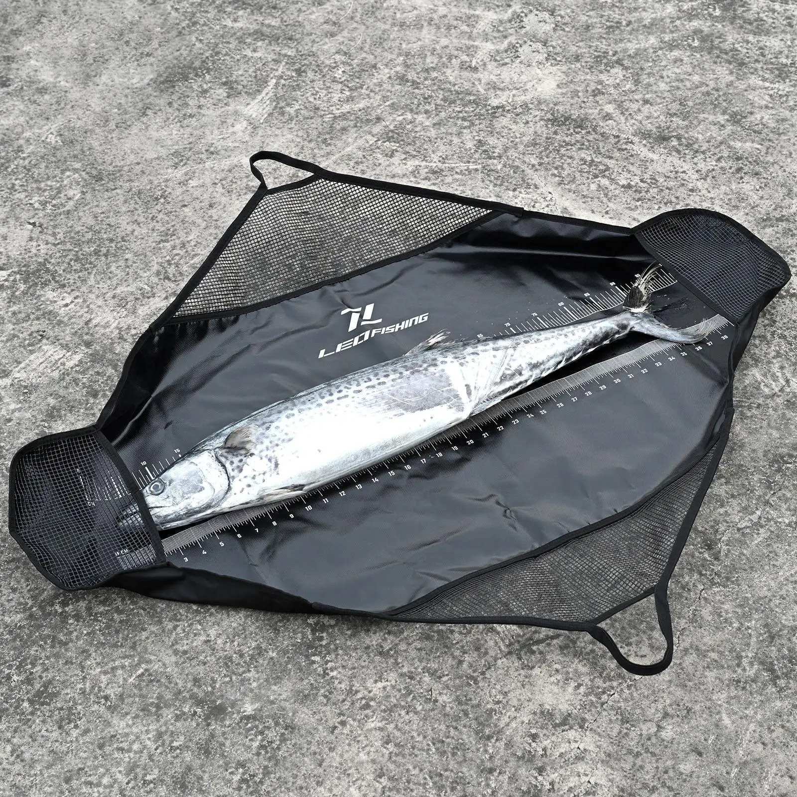 

Fishing Sling Bag Heavy Duty Folding Weigh Bag with Measurement Scale for Bass Fishing Organizer