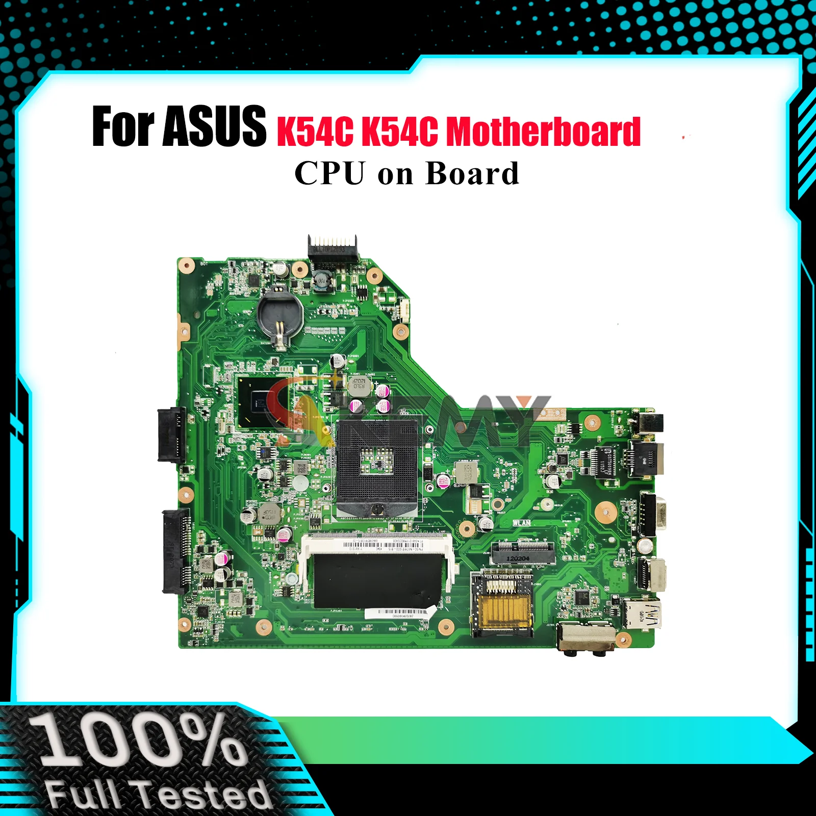 

K54C Laptop Motherboard For ASUS K54C K54C Notebook Mainboard With Celeron CPU 100% tests OK fast shipping High quality