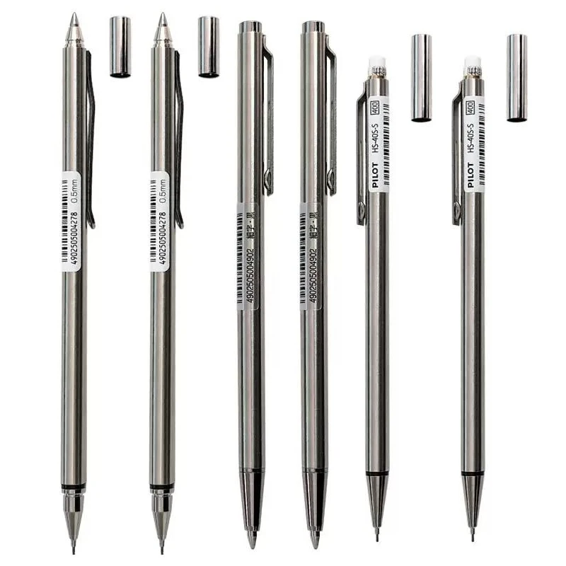 Pilot Birdie&Bodi Mini Pocket Set, 2 w 1 (długopis 0,7 mm i ołówek automatyczny 0,5 mm), korpus ze stali nierdzewnej, wysuwany i przenośny — zdjęcie produktu 7