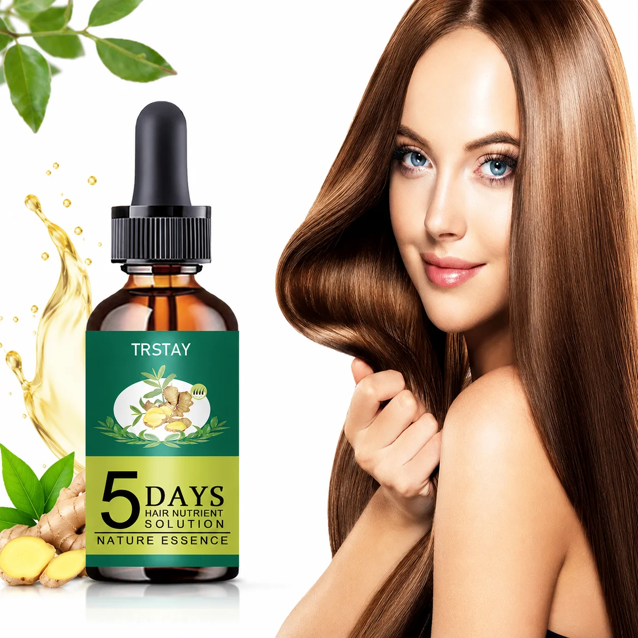 TRSTAY Plant-Based Nourishing Scalp Essence Oil, Refreshing Leave-in, Unisex Daily Hair Care Serum
