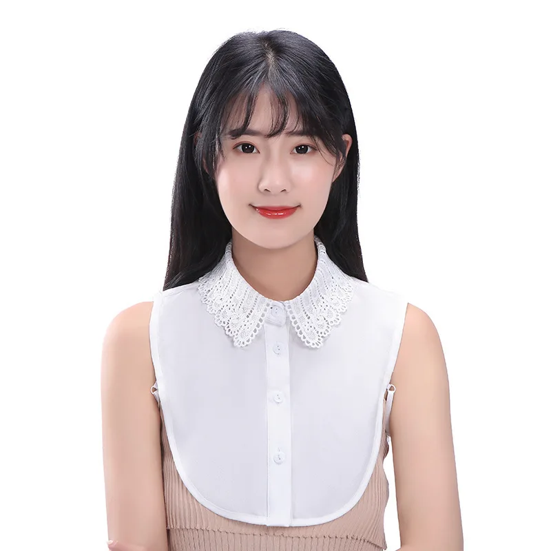 Faux col de chemise blanc de Style coréen pour femmes, accessoire de pull d'automne et d'hiver, vêtements de bureau professionnels