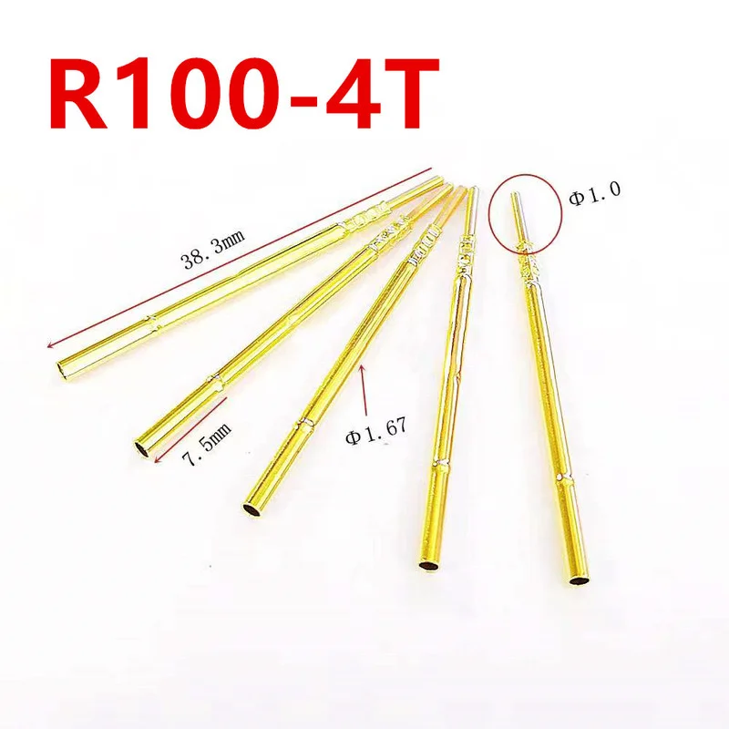 

100PCS/Pack R100-4T Test Needle Set 1.67mm Round Tail Test Needle Seat Insert Needle Tube