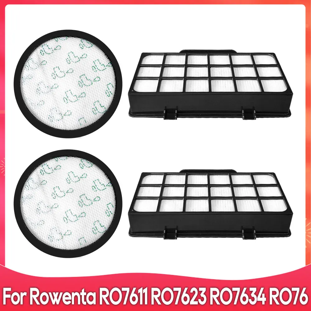 Compatible For Rowenta RO7611 RO7623 RO7634 RO76 Vacuum Cleaner Replacement Spare Parts Hepa Filter