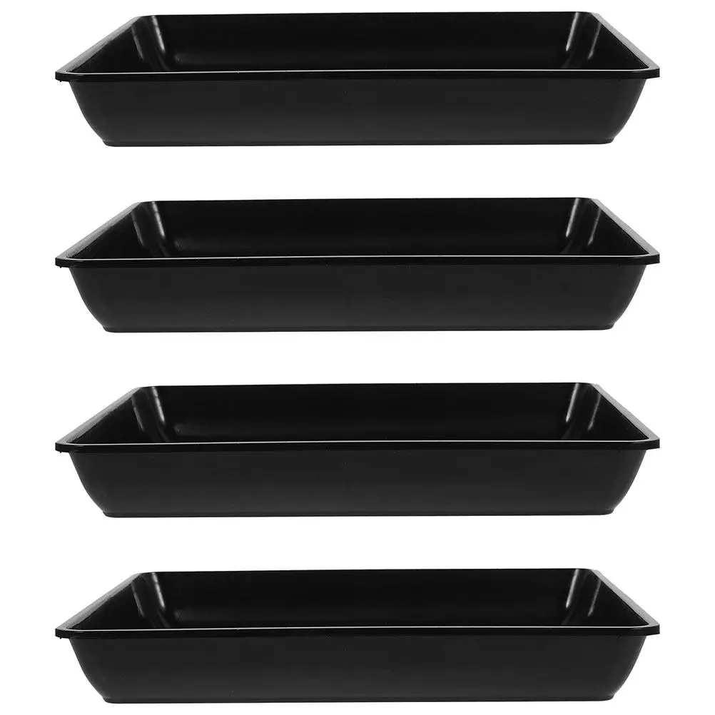 4Pcs PP Material Plant Saucer Tray for Indoor Garden Flower Pot Base Protector Non-Slip Water Collection Tray for Plants and