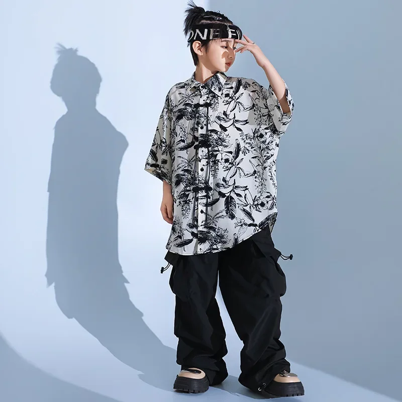 

Girls' Jazz Dance Costume Handsome Performance Costume Set Children's Walk Show Stage Trend