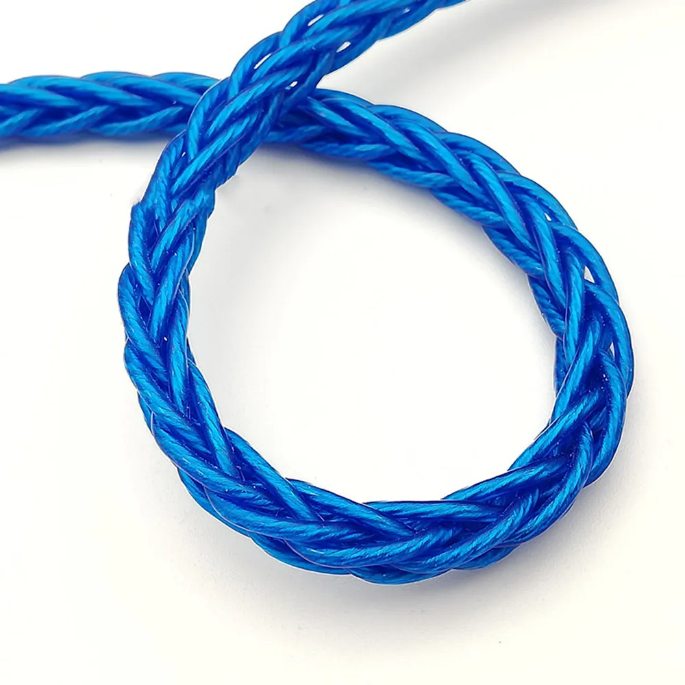 シングルクリスタル銅と銀メッキのワイヤー、DIYイヤホンアップグレードケーブル、オーディオケーブル、データケーブル、大胆、8ストランド、432コア、od 5.0mm