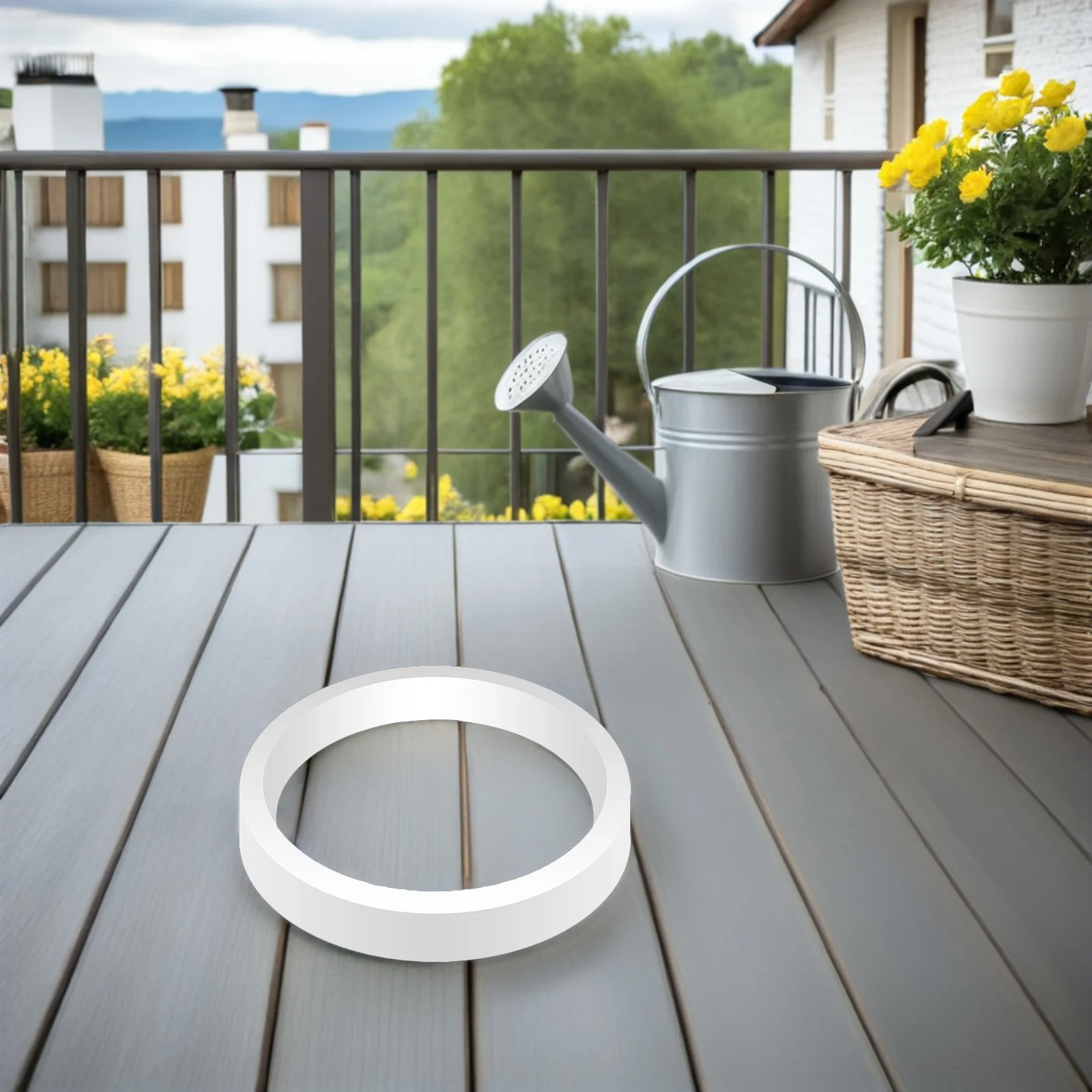 

Floating Feeding Ring for Aquarium Pond - Breathable Fish Feeding Circle Keeps Plants Contained Safe Food Area Betta Turtle Tank