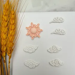 Delicate Sun & Auspicious Clouds Shape Polymer Clay Cutters DIY Earring Pendant Jewelry Modeling Cutting Die Hand Tool