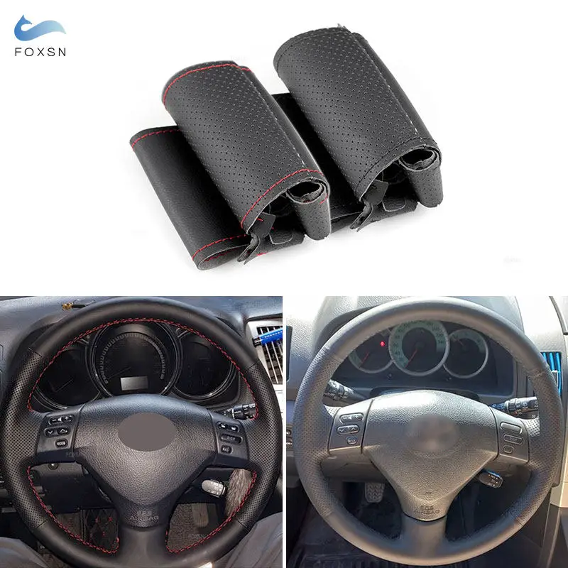 For Lexus RX330 RX400h RX400 2004 2005 2006 2007 Toyota Corolla Verso 2006 Camry Car Steering Wheel Microfiber Leather Cover