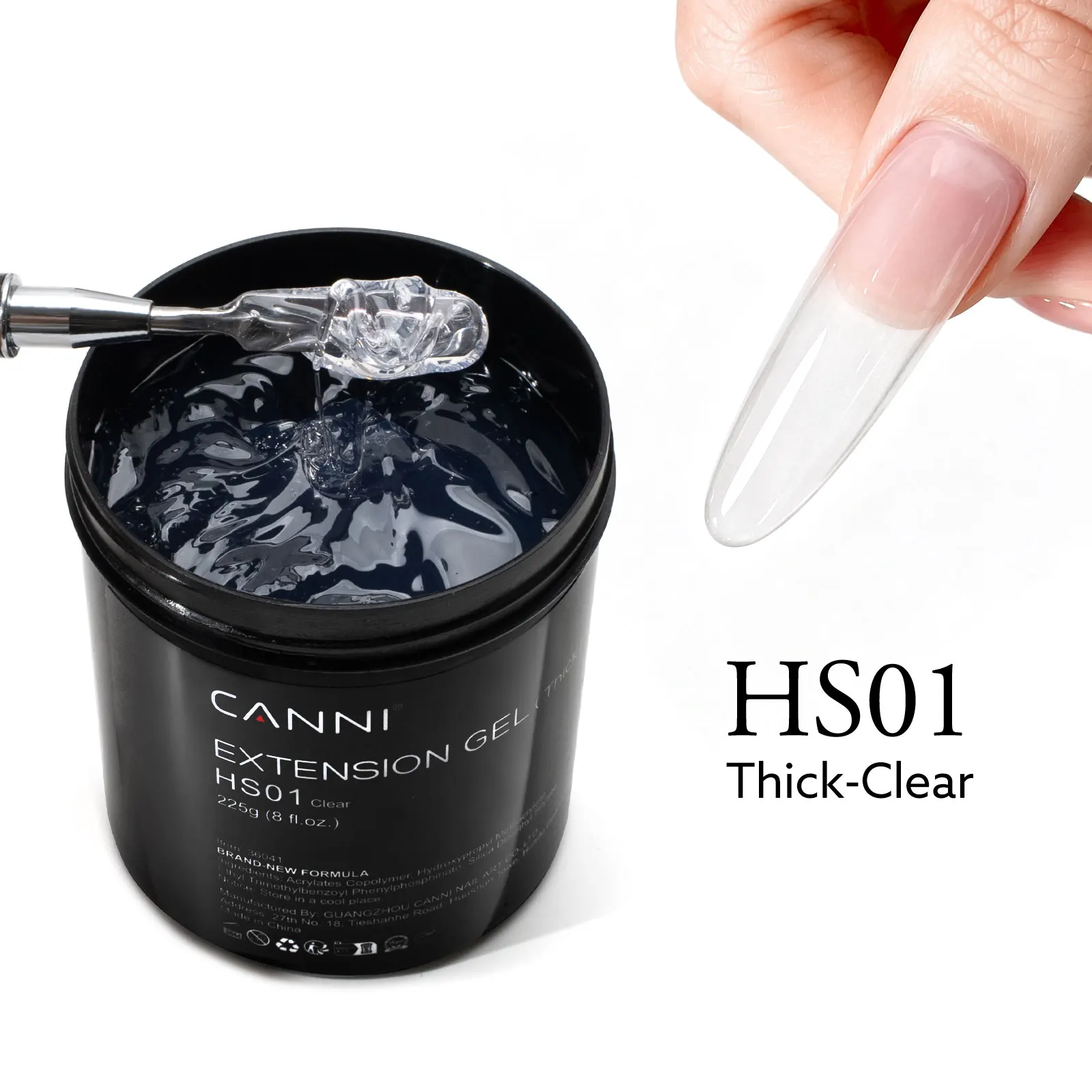 225g CANNI Camouflage Soak Off UV LED Clear Color Builder Extension Nail Gel Jelly Gel Quick Building Nail Gel Polish