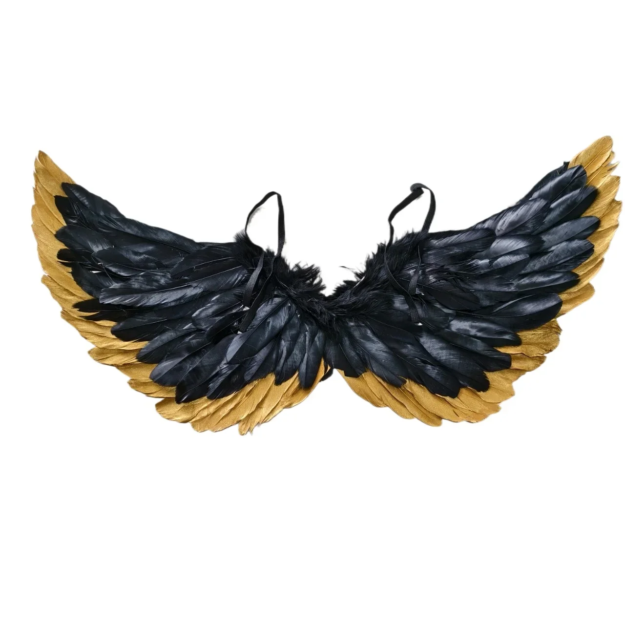 Goldene Silberne Engel-Federflügel für Mädchen, Kinder, Frauen und Erwachsene - Halloween-Kostüm, Geschenk, Cosplay, Hochzeit, Geburtstag, Dekoration, Feiertag – Detail 2