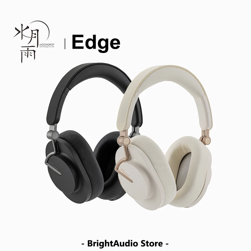 MOONDROP EDGE High-Fidelity Portable Wireless ANC Headphone Large 40mm Low-Distortion Dynamic Driver Bluetooth 5.4 LDAC Headset