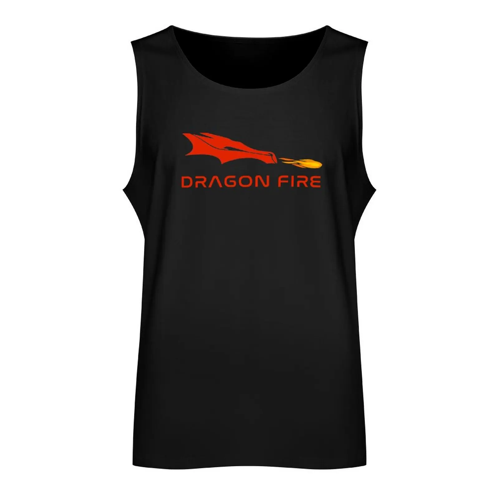 Dragon Fire SpaceX Crew Dragon Inflight Abort Test Tank Top Men's gym summer clothes man 2024