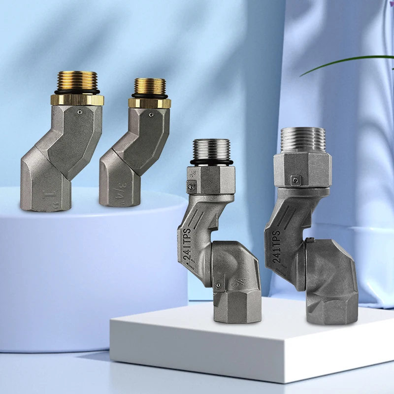 Refueling gun accessories universal joint 6 minutes 1 inch 360 degree universal rotating pipe joint movable 90 elbow adapter
