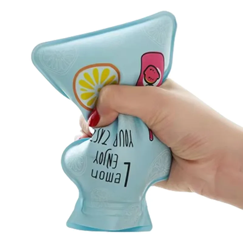 Cute Hot Water Bag Heat Warm Cartoon Hot Water Bottle Water Filling Keeping Coldproof Small Soft Reusable Hand Warmer