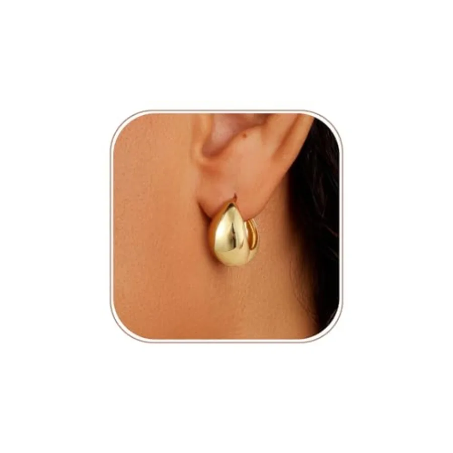 

Gold/Silver Plated Earrings for Women Small Dainty Lightweight Minimalist Hypoallergenic Simple Piercing Jewelry for Women Tren