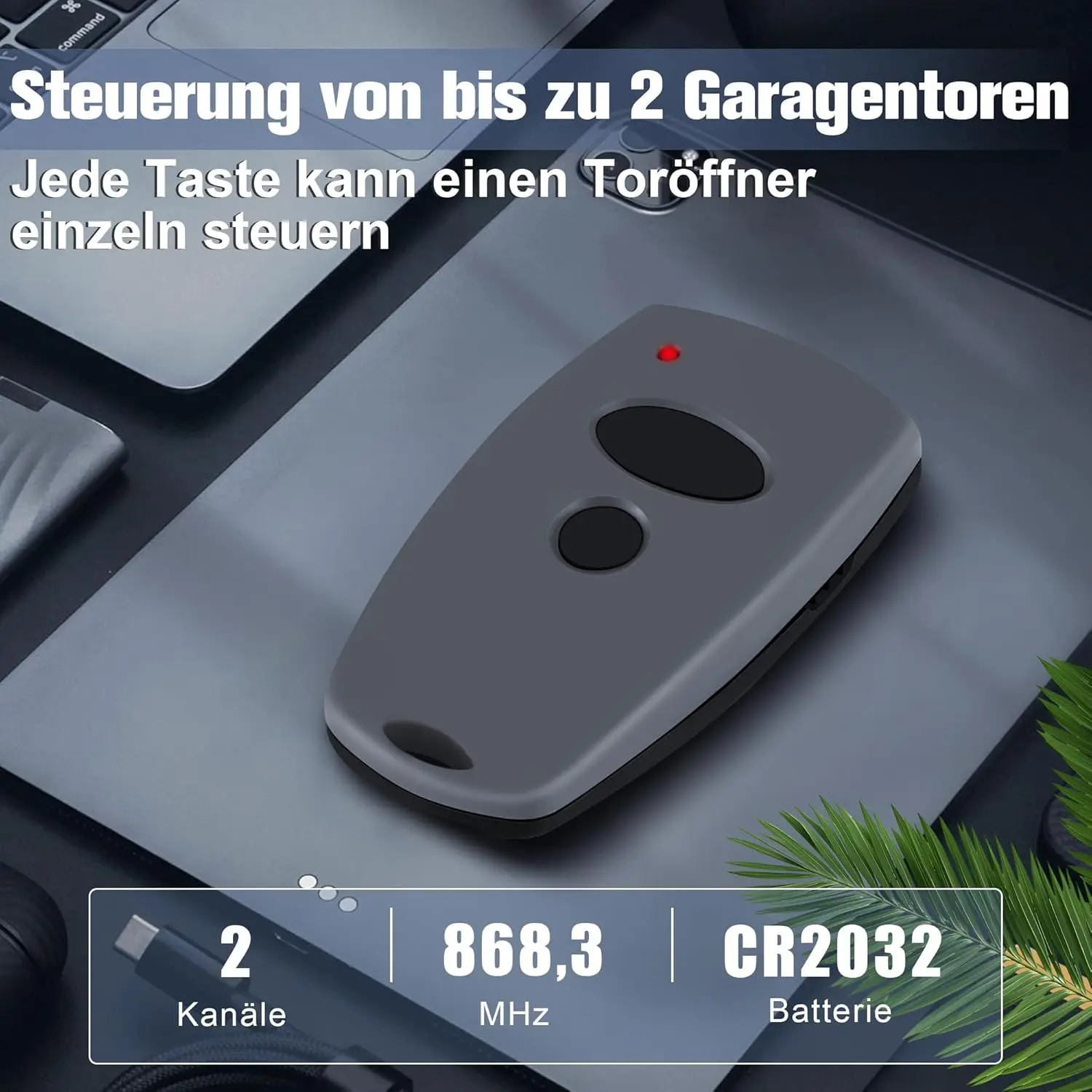 2 قطعة باب المرآب التحكم عن بعد ل Marantec D304 D384 D321 D323 متوافق مع جهاز التحكم عن بعد Marantec Digital D302 868.3MHz
