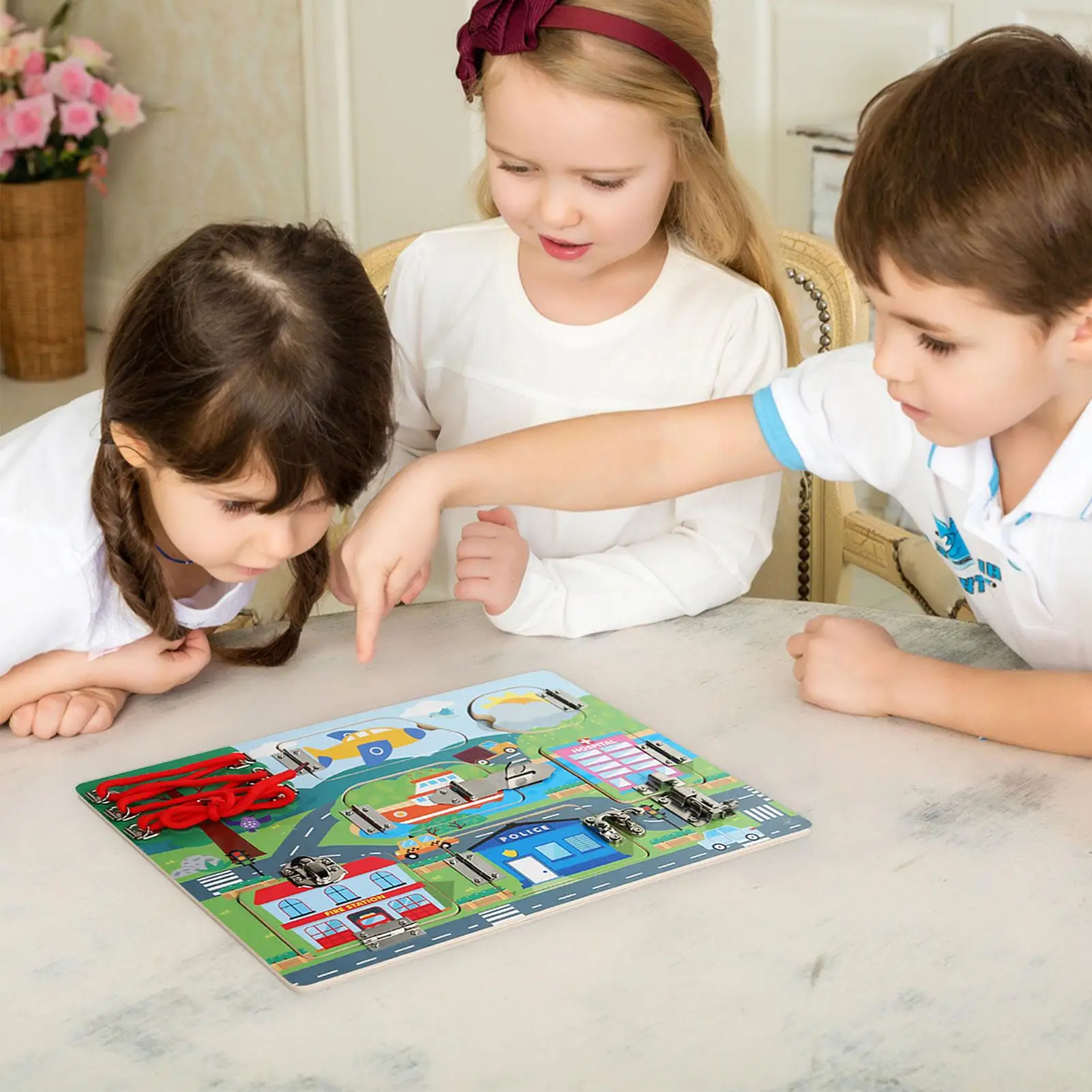 感覚ボード子供のための細かい運動能力学習おもちゃ教育活動ボードおもちゃ子供男の子女の子幼稚園