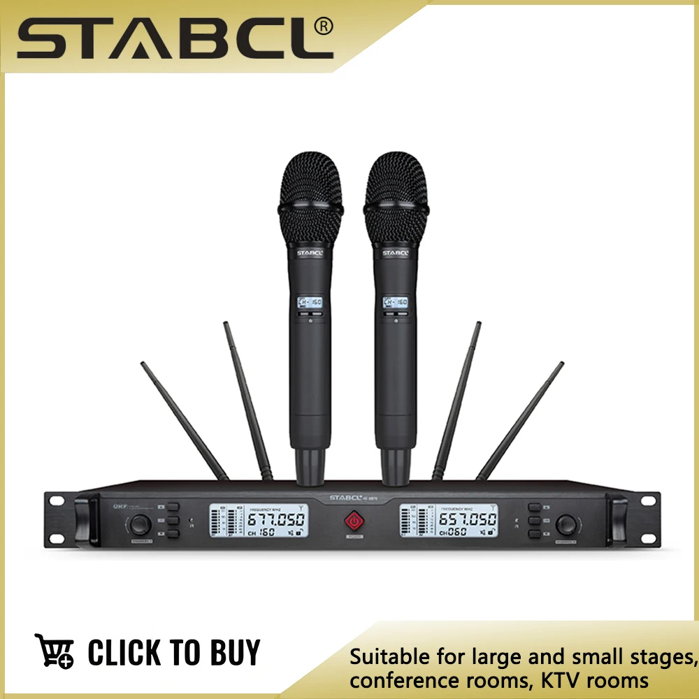 STABCL professional true diversity wireless microphone U segment stage performance microphone