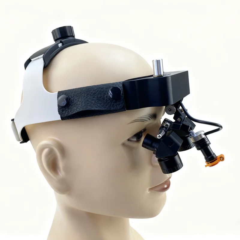 Headband 48° Ergo Dental Loupes Binoculars Medical Magnifier PD Adjustable Long Working Distance Surgery Lupas w 5W Headlamp