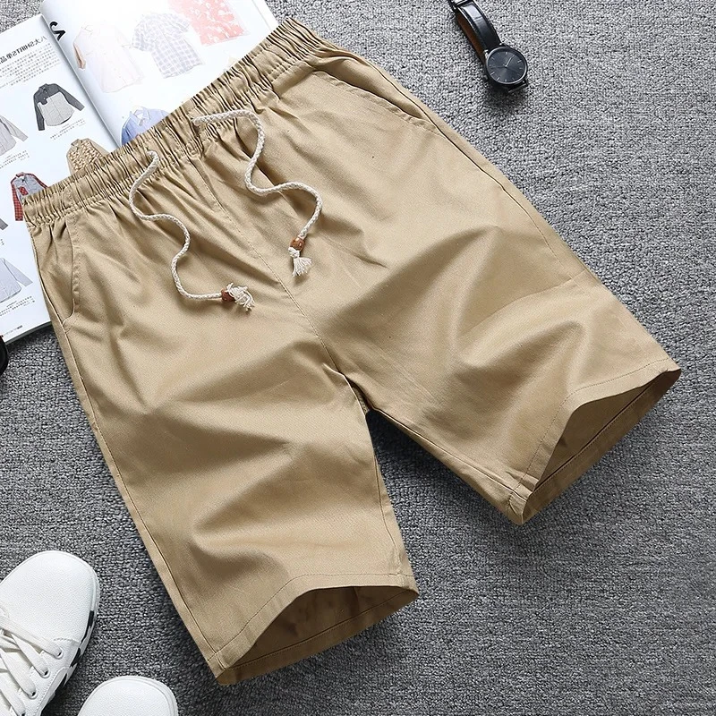 New Men's Cotton Linen Shorts Summer Casual Shorts Men Beach Running Sport Short Men's Straight Pants Mens Shorts Male Sweatpant