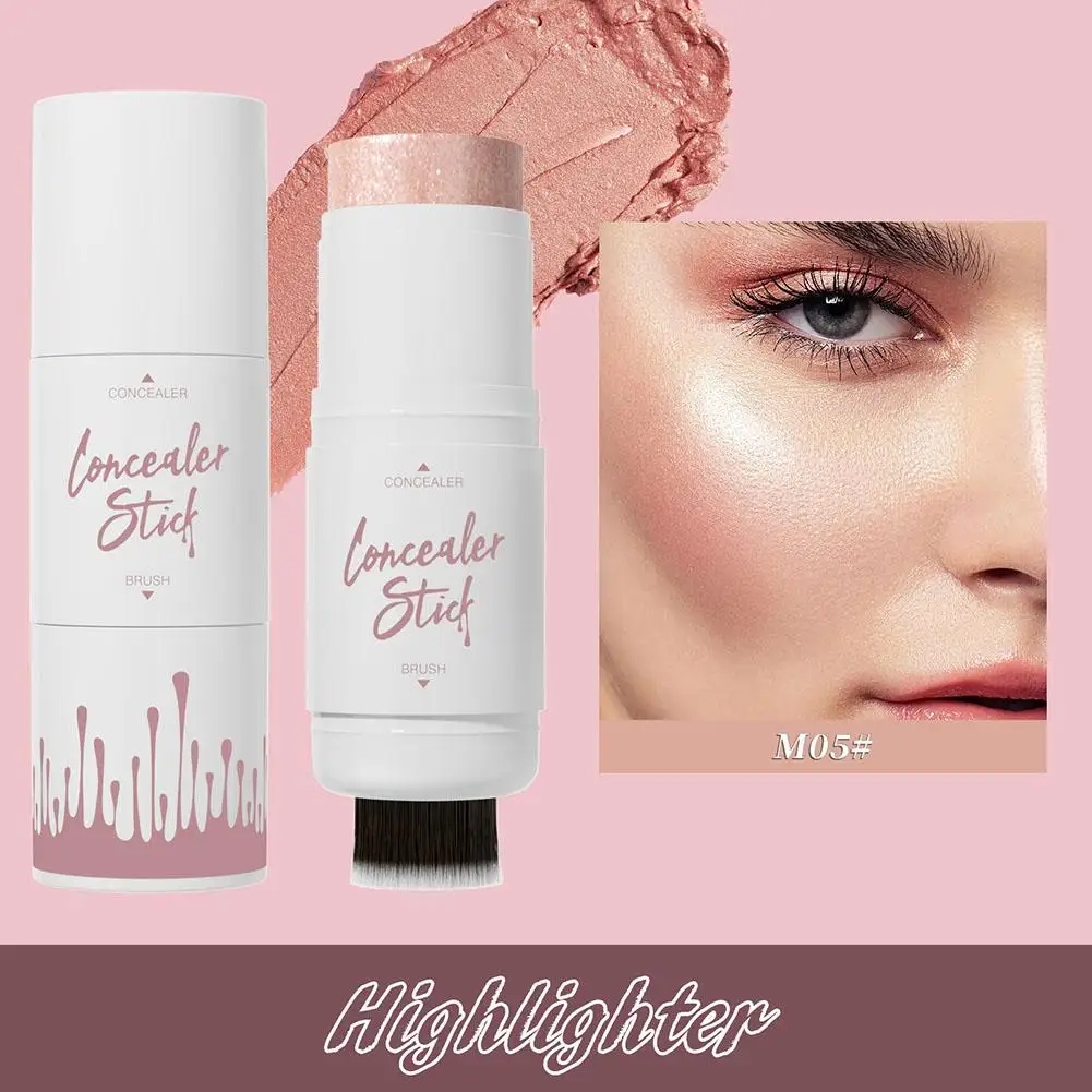 Hellokiss-化粧品用の高光沢パウダー化粧品,化粧ブラシ,デュアルパーパスブラシ,女性用スティック,wi h4t9,2 in 1