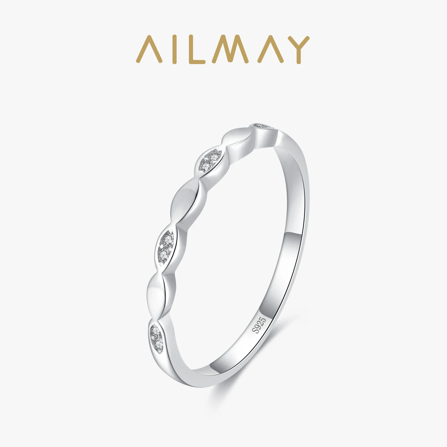 

Изысканное и модное кольцо из серебра 925 пробы с геометрическим дизайном и искусственным цирконом, женское украшение в подарок.