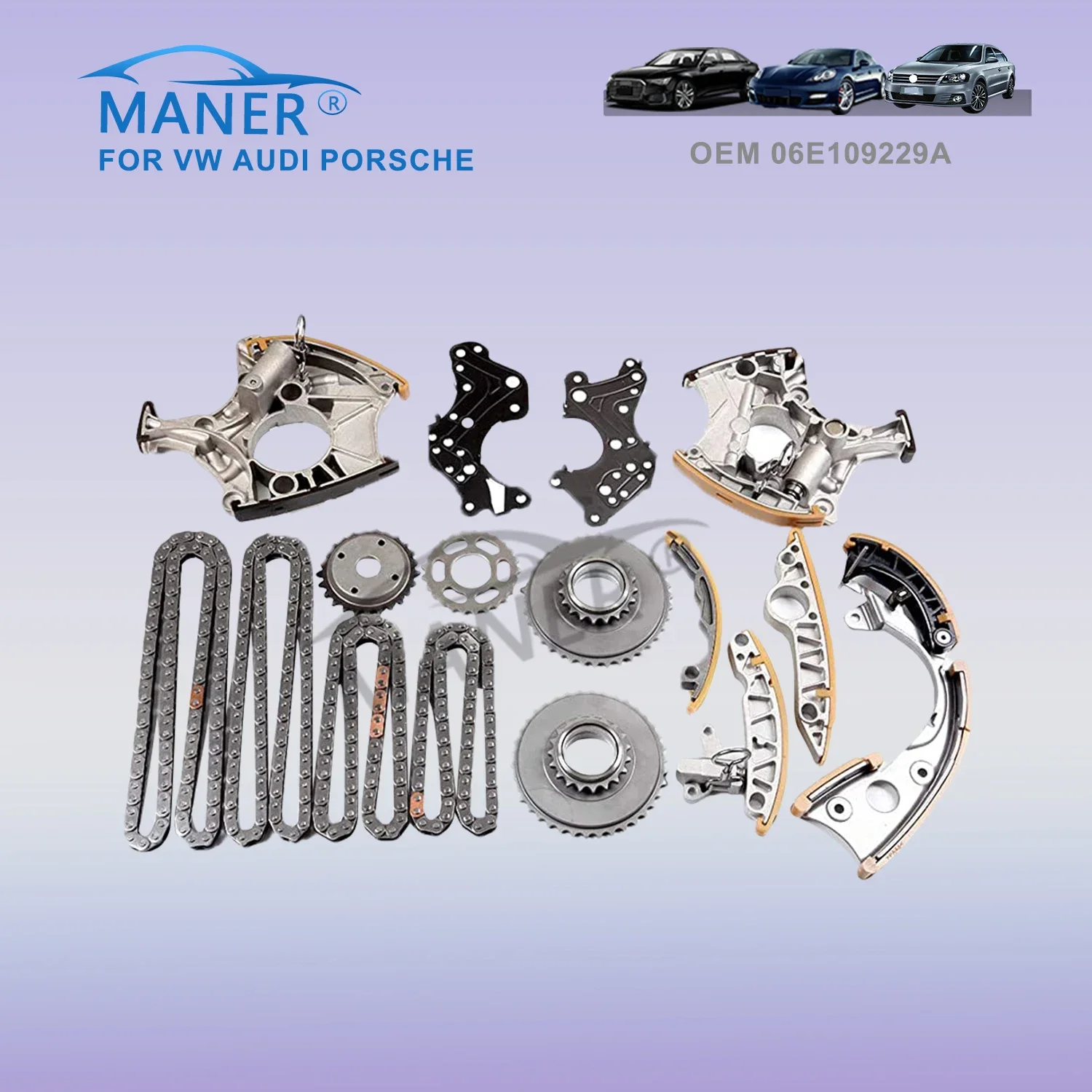 MANER EA839 558002810 06E109218T AUTO ENGINE TIMING CHAIN FOR A4 A6 VW TOUAREG 3.2 FSI quattro