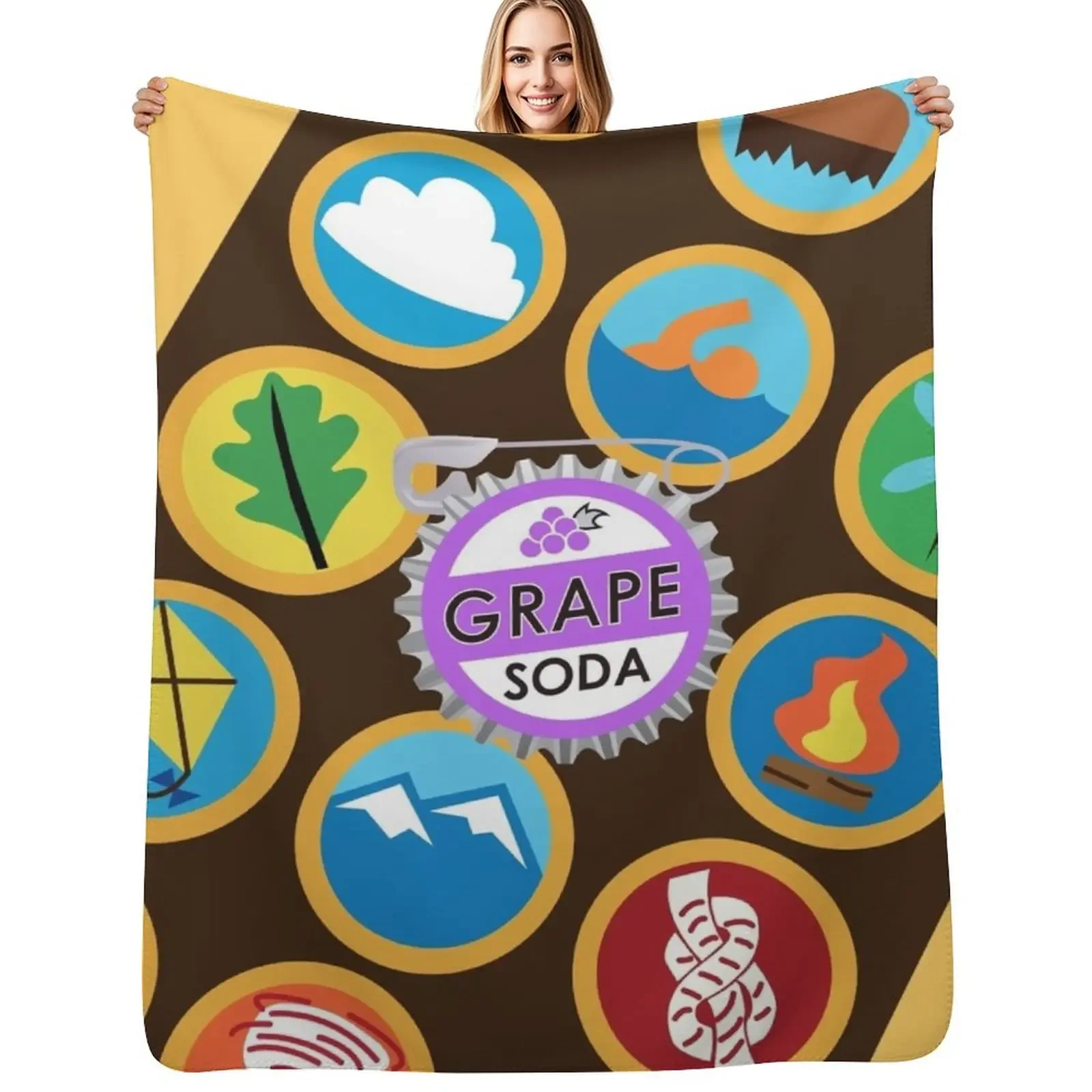 

The Wilderness Must Be Explored Throw Blanket bed plaid Heavy Luxury St Blanket