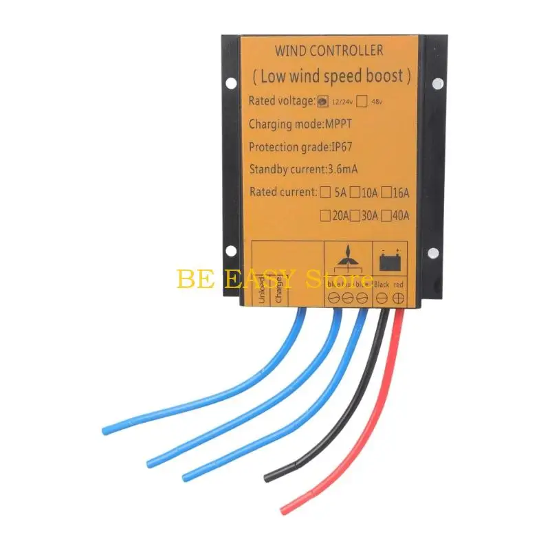 

E28F 12V 24V 16A Wind Turbines Controllers MPPT Auto Braking IP67 Waterproof For 300W 1000W Systems Heat Dissipation Designs