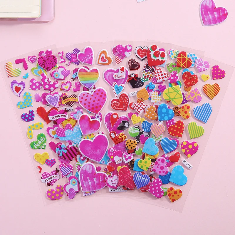 40 Sheets 3D Stickers for Kids Toddlers Puffy Stickers Variety Pack for Scrapbooking Bullet Journal Toys for Children Girls Boy