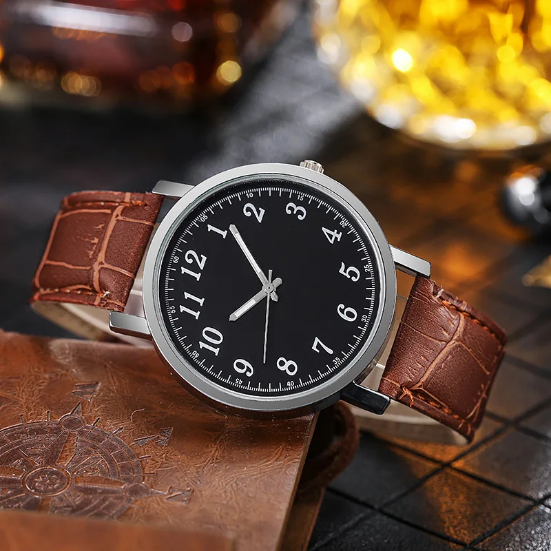 Minimalistische Paar Analoguhren Hochwertige Lederuhr für Liebhaber Lässige Quarzuhr Klassische Retro-Armbanduhr Liebhaber Geschenk