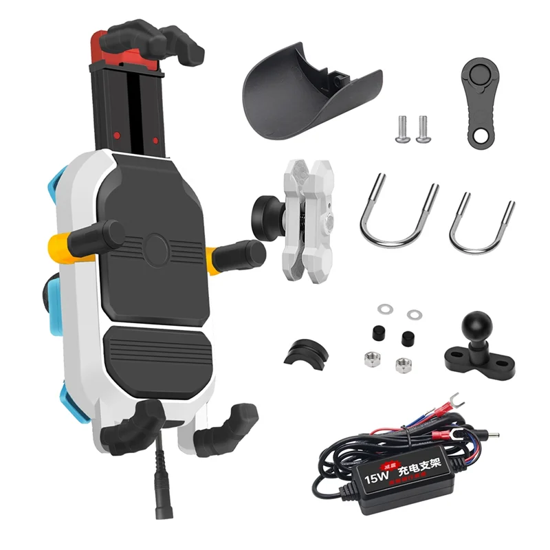 

-SPOR Mobile Phone Holder Mobile Phone Holder 15W Wireless Fast Charging Mobile Navigation Stand