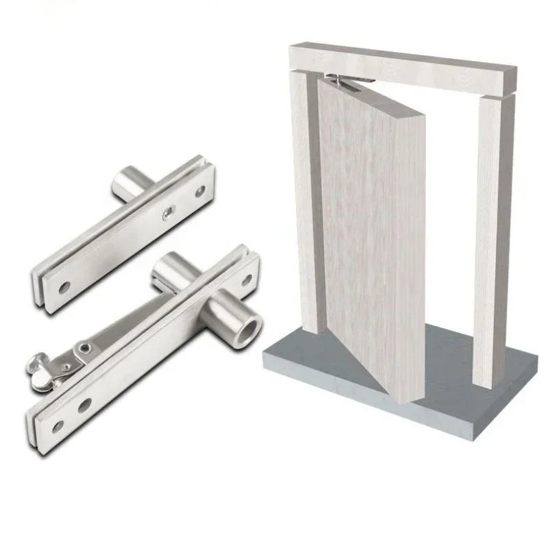 

Stainless Steel Adjustable Metal Rotating Hinge For Wood Door Hidden Concealed Up Down Shaft Gate Pivot Hinge