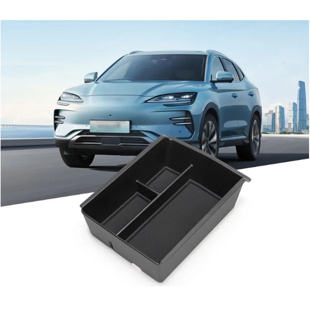 

For BYD Song Plus ABS Silica Gel Car Central Control Armrest Box Storage Box Cover Trim Decoration Accessories