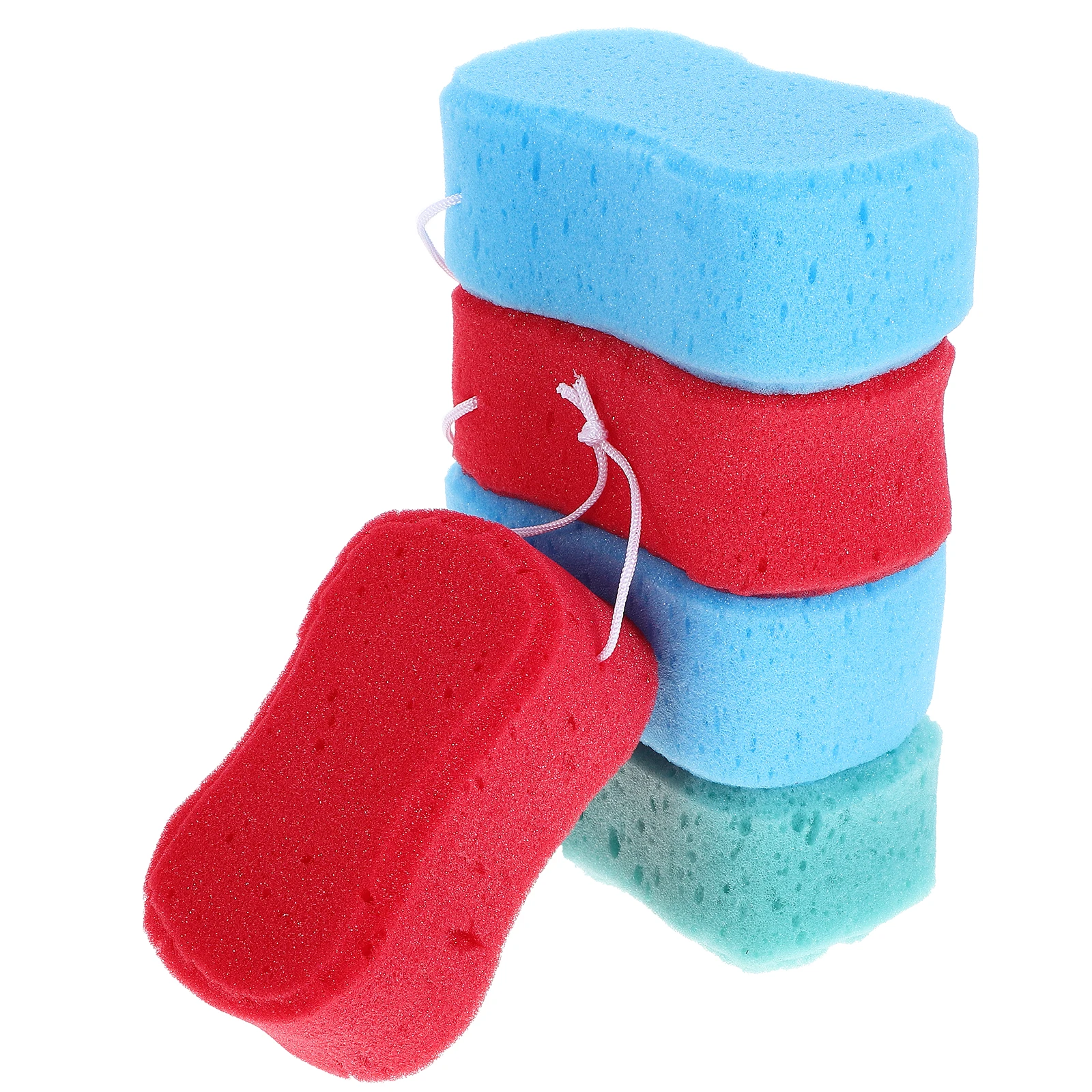 

5Pcs Shower Sponge Bath Cleaning Sponges Body Cleaner Back Scrubber Bathroom Cleansing Foam Maker Safe Delicate Skin Massager