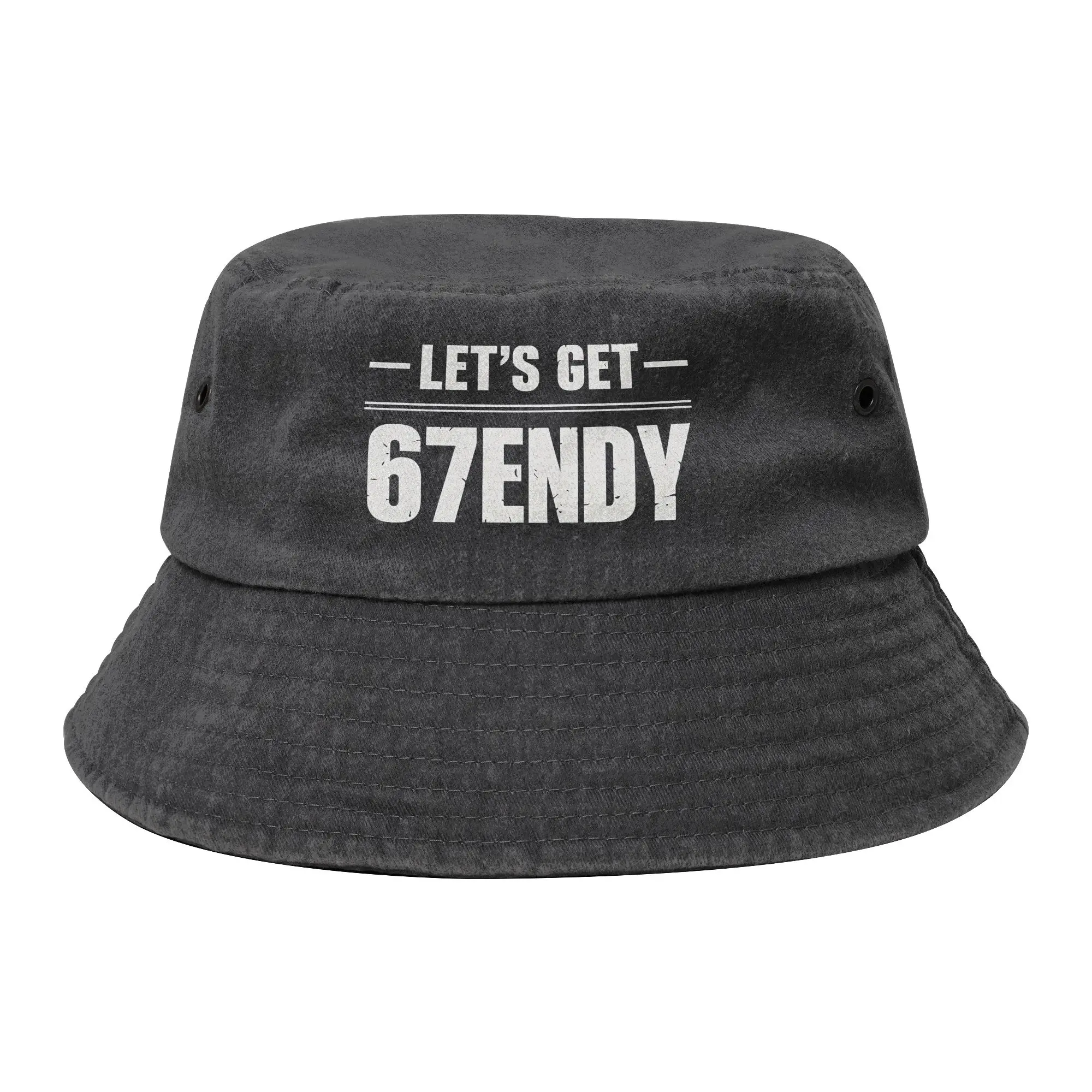 Let's Get 67endy Six Seven Funny 67 Meme Bucket Hats Unisex Outdoor  Distressed Denim Washed Fishing Hat Beach Bob Hat