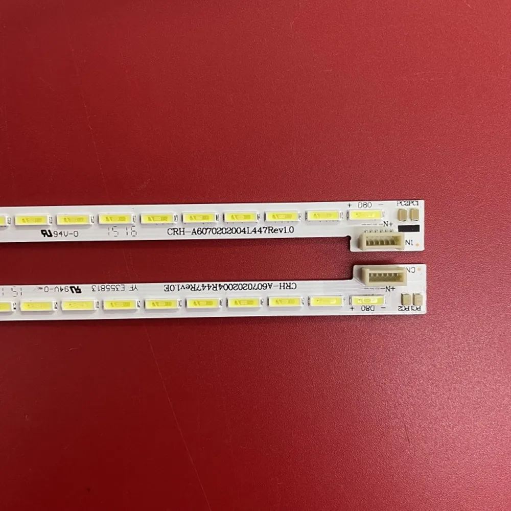 1 مجموعة LED الخلفية قطاع 80 مصباح ل 60E510E 7710-660000-R020 L020 CRH-A6070202004R447REV1.0 CRH-A6070202004L447REV1.0