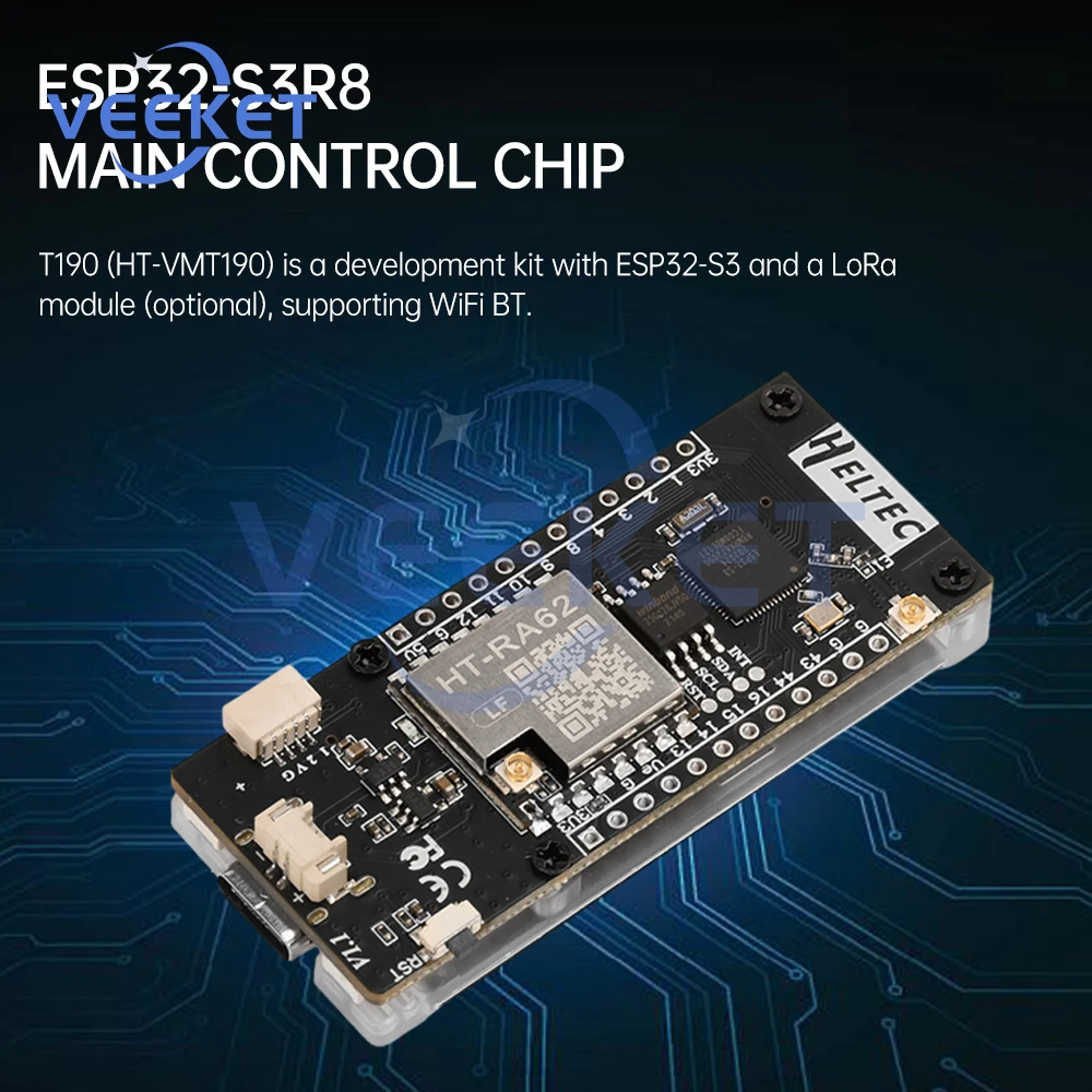 Esp32-S3-R8 Lorawan Protocol Bt Wifi Development Board With 1.9-Inch Tft Ht-Vmt190 Development Board Module