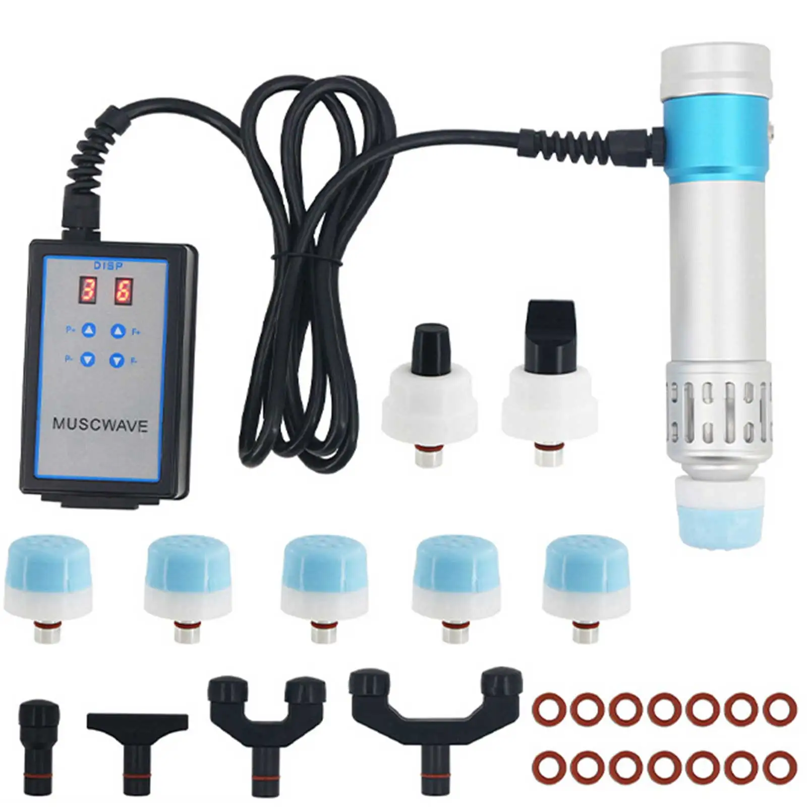 7 Heads ED Shockwave Electromagnetic Extracorporeal Body Muscle Relieve Pain Anti-Cellulite Shock Wave Therapy Machine
