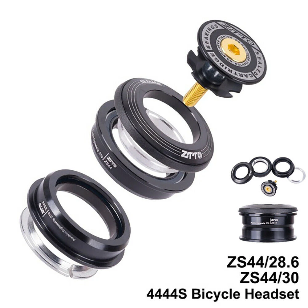 MTB Steering Column Semi-integrated 44mm 28.6mm Straight Tube Fork Sealed Bearing Bicycle Headset 4444S Bike Headset