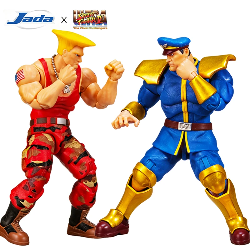 JADA Toys Action Figure Street Fighter Versus Twin Pack Guile Vs. M. Bison 1/12 Scale 2-Pack – Collector Con Exclusive JD36822