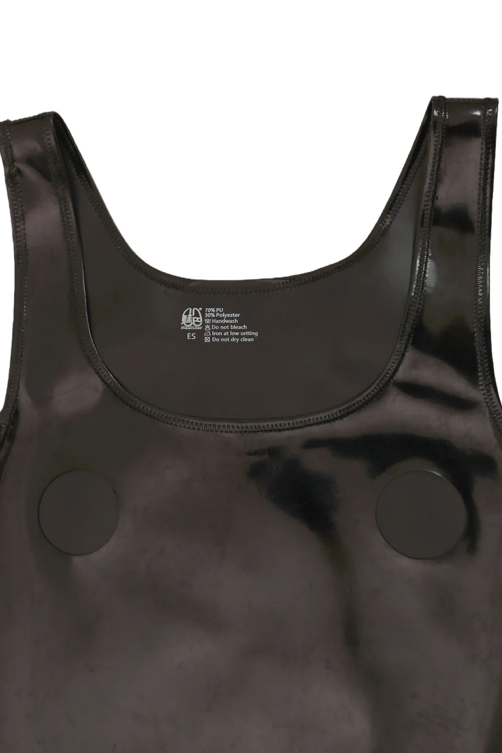 الرجال ارتداءها سترة بسط بو الجلود الأسود أنيق عرض المرحلة ضيقة #5