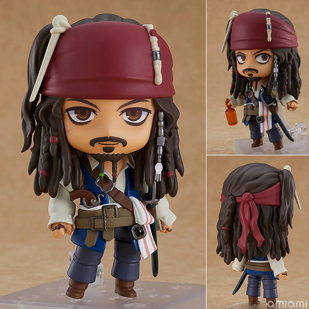 10cm Jack Sparrow 1557# Classic Memorial Anime Figure Action Figure Figurine Collection Model Doll Toys Gift